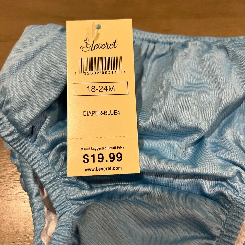 Leveret Reusable Swim Diaper Blue 18-24M